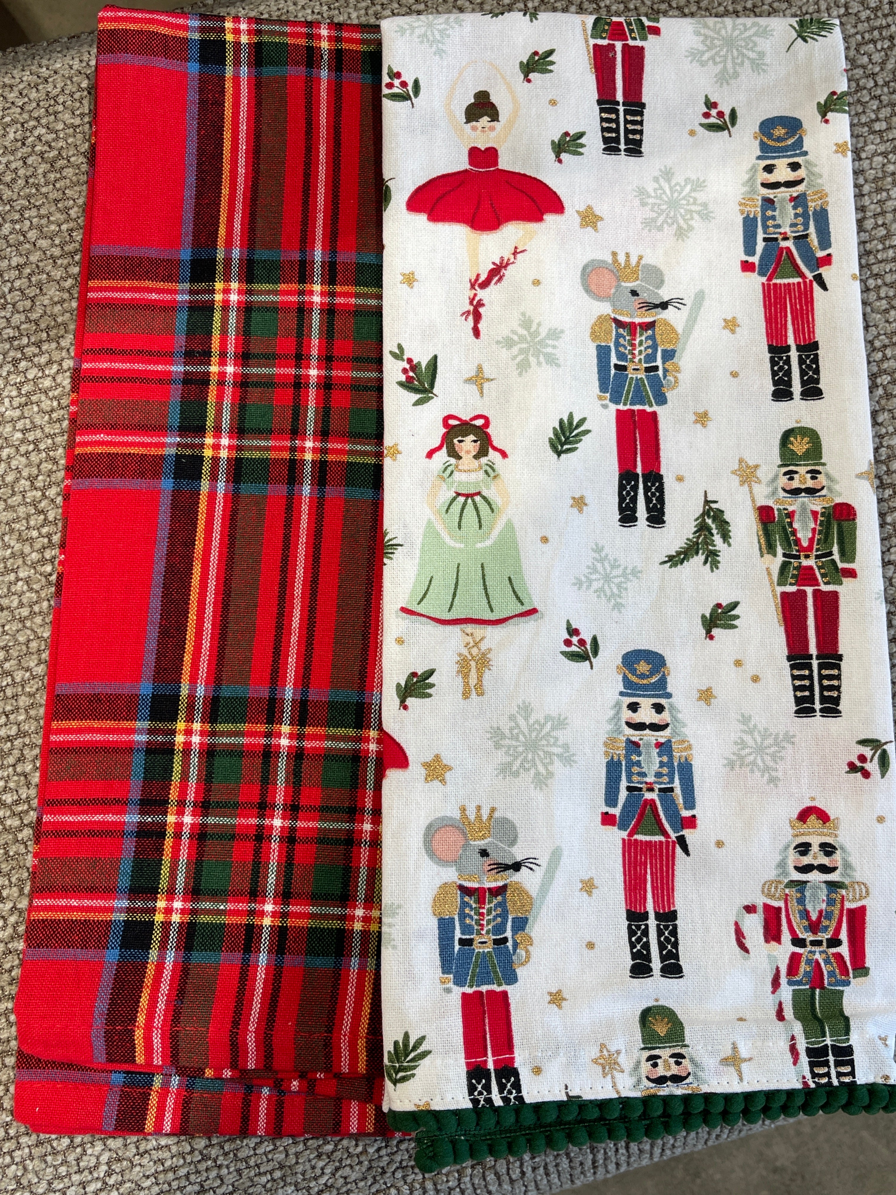 Christmas Dance Tea Towel set/2