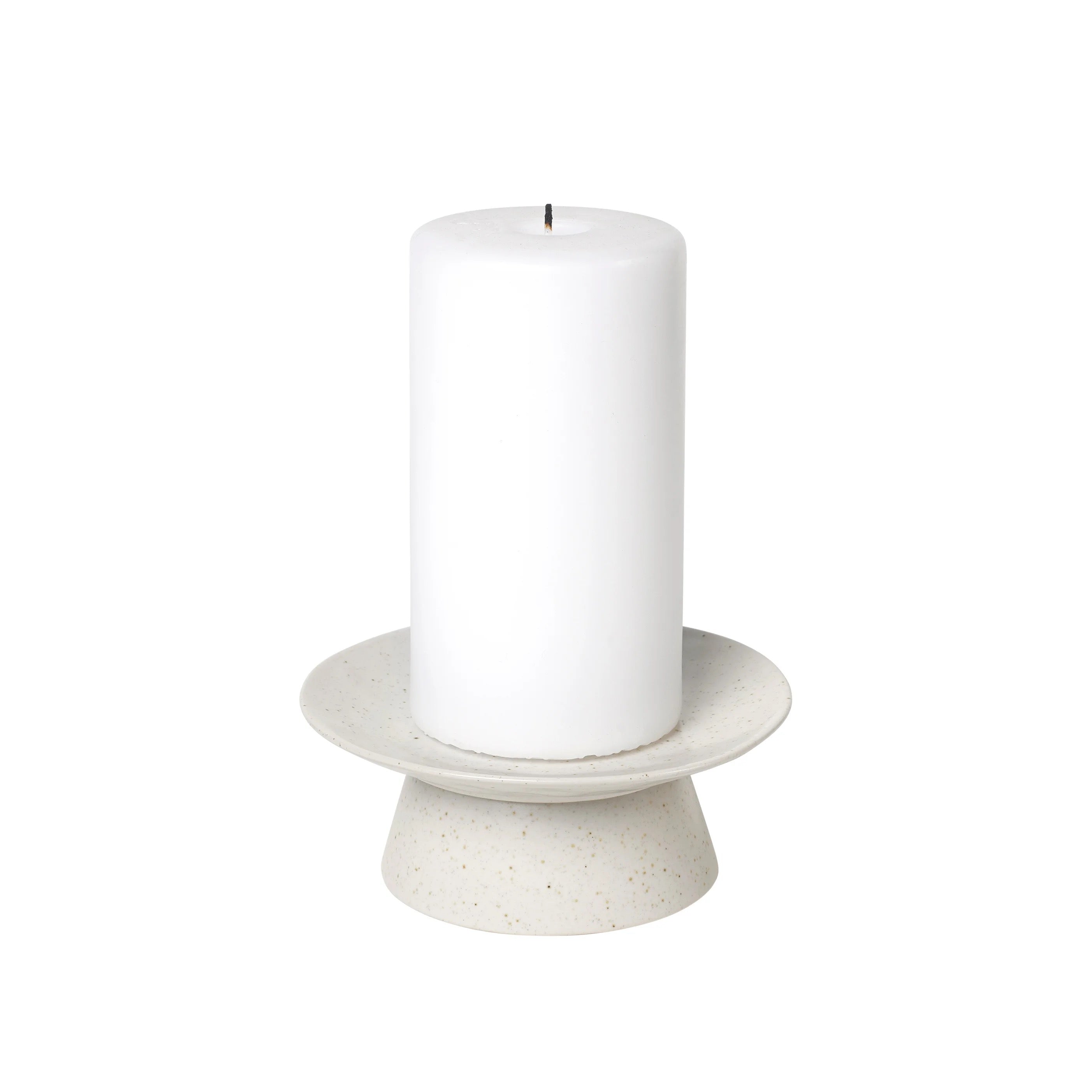 Broste Nordic Vanilla Mini Cake Stand or Candle Holder