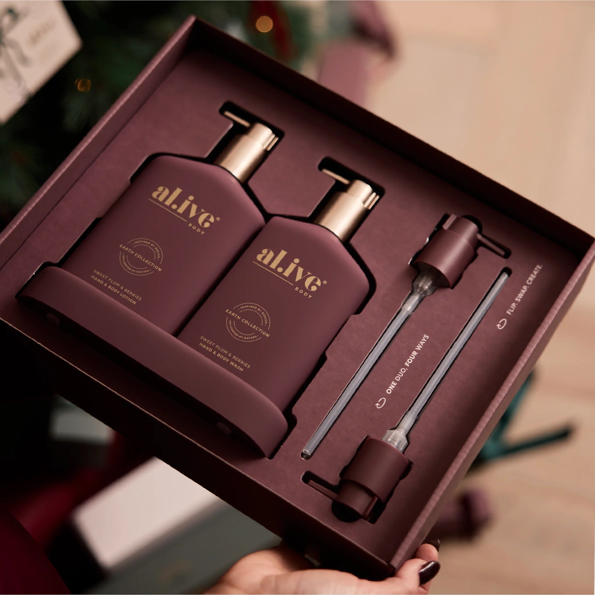 Alive Body Transformative Wash & Lotion Duo Set - Sweet Plum & Berries