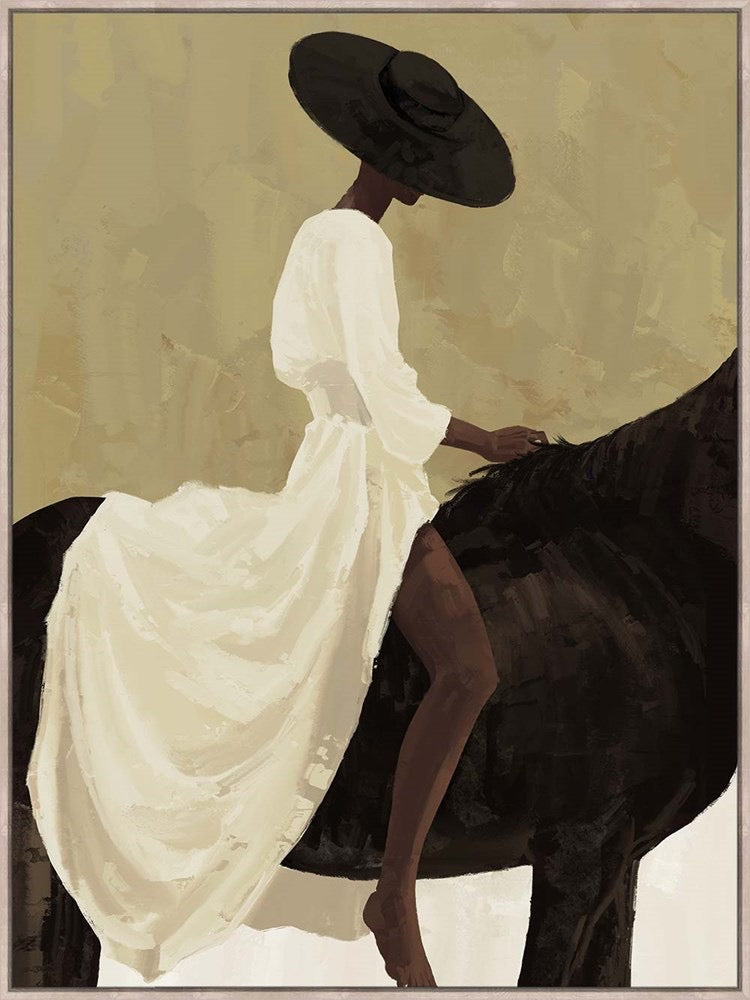 Lady on Horse Art Print - 2 sizes