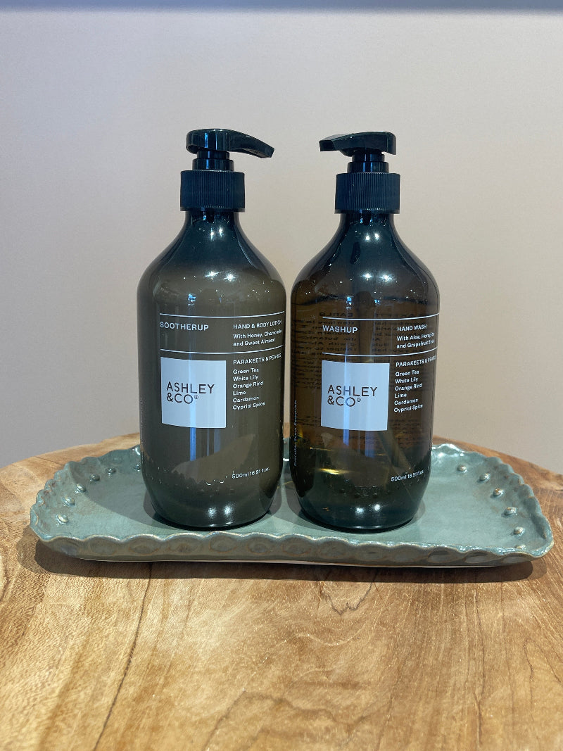 Magnolia Lane - Green Beaded Ruffle Tray