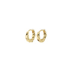 Taffy Recycled Small Size Swirl Hoop Earrings - Gold Plated