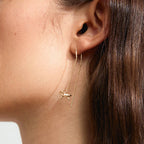 Lysandra Recycled Chain Earrings - Gold Plated