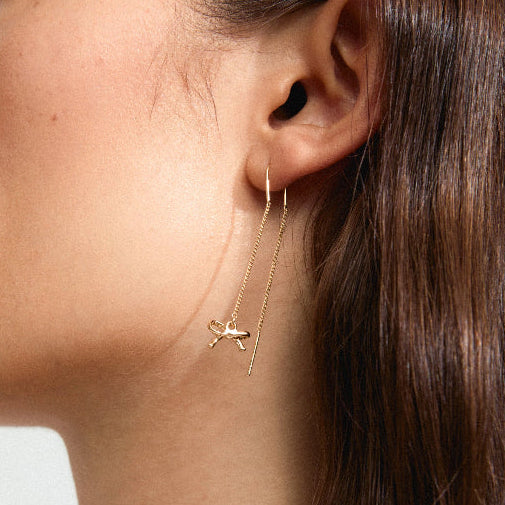 Lysandra Recycled Chain Earrings - Gold Plated