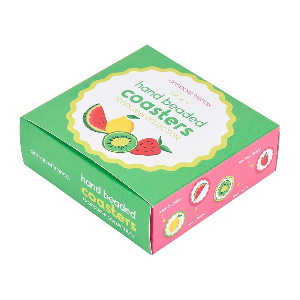 Beaded Coasters S/4 - 2 Styles