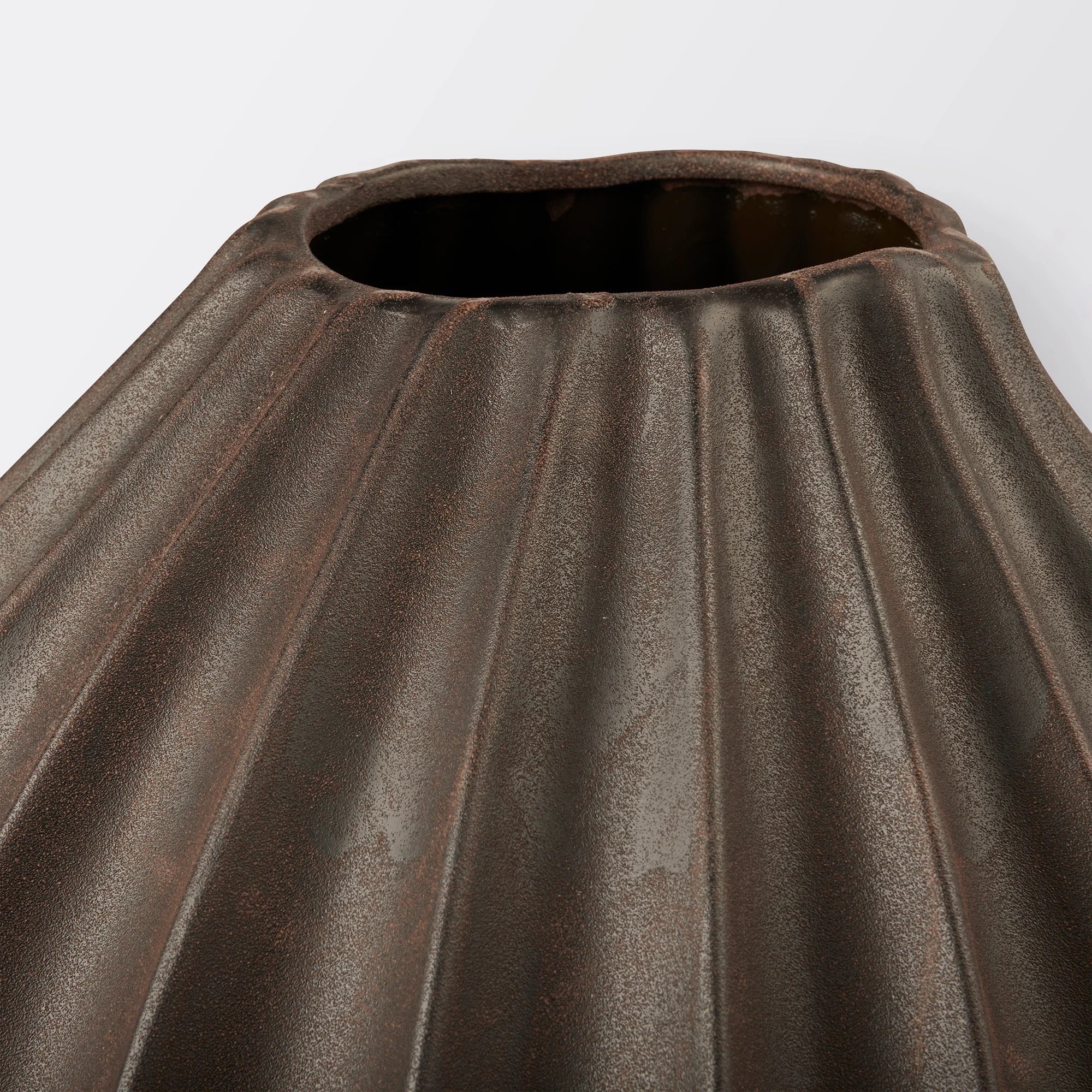 BROSTE Vase Wide X-Large Antique Brown
