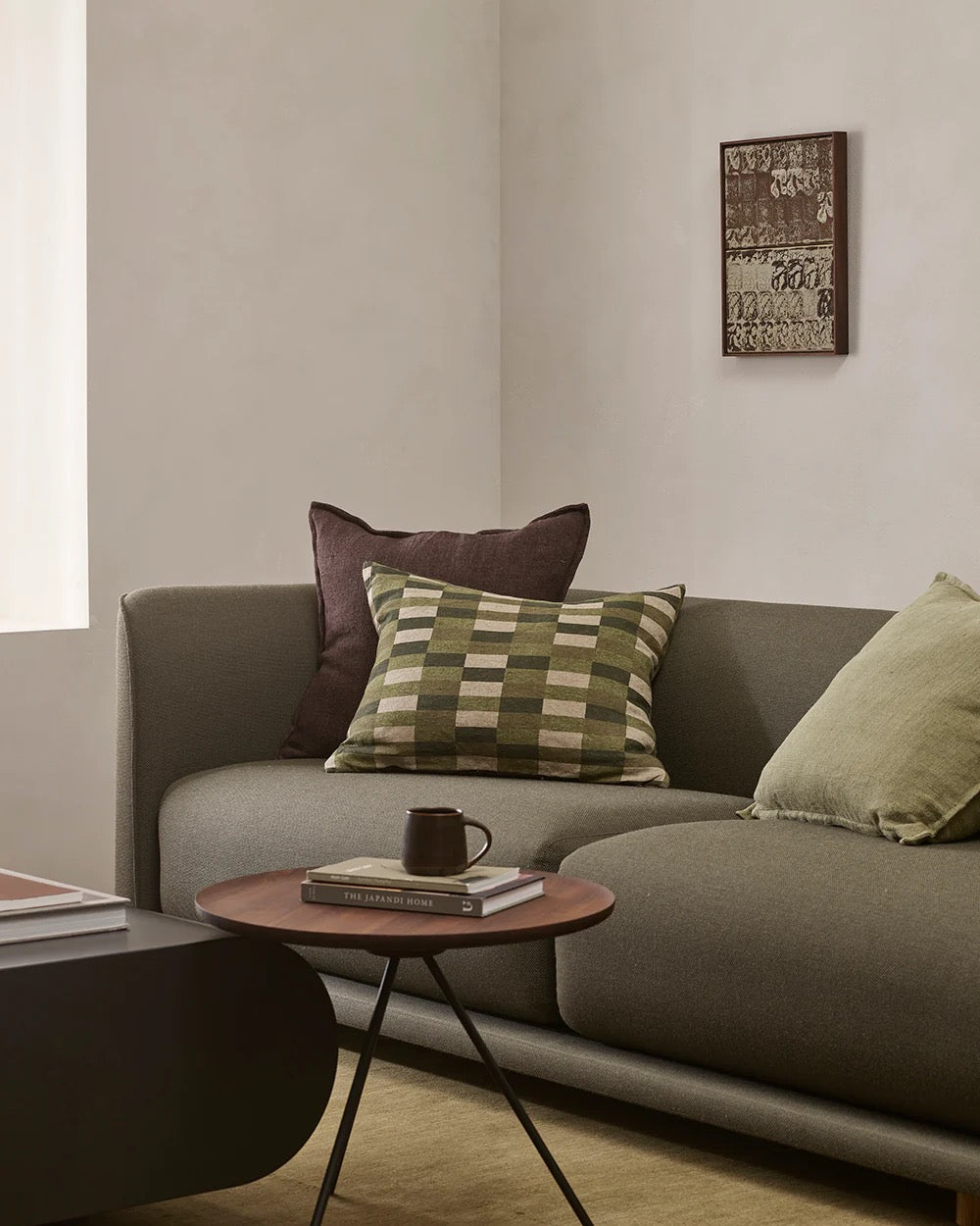 Flaxmill Cushion - Mahogany