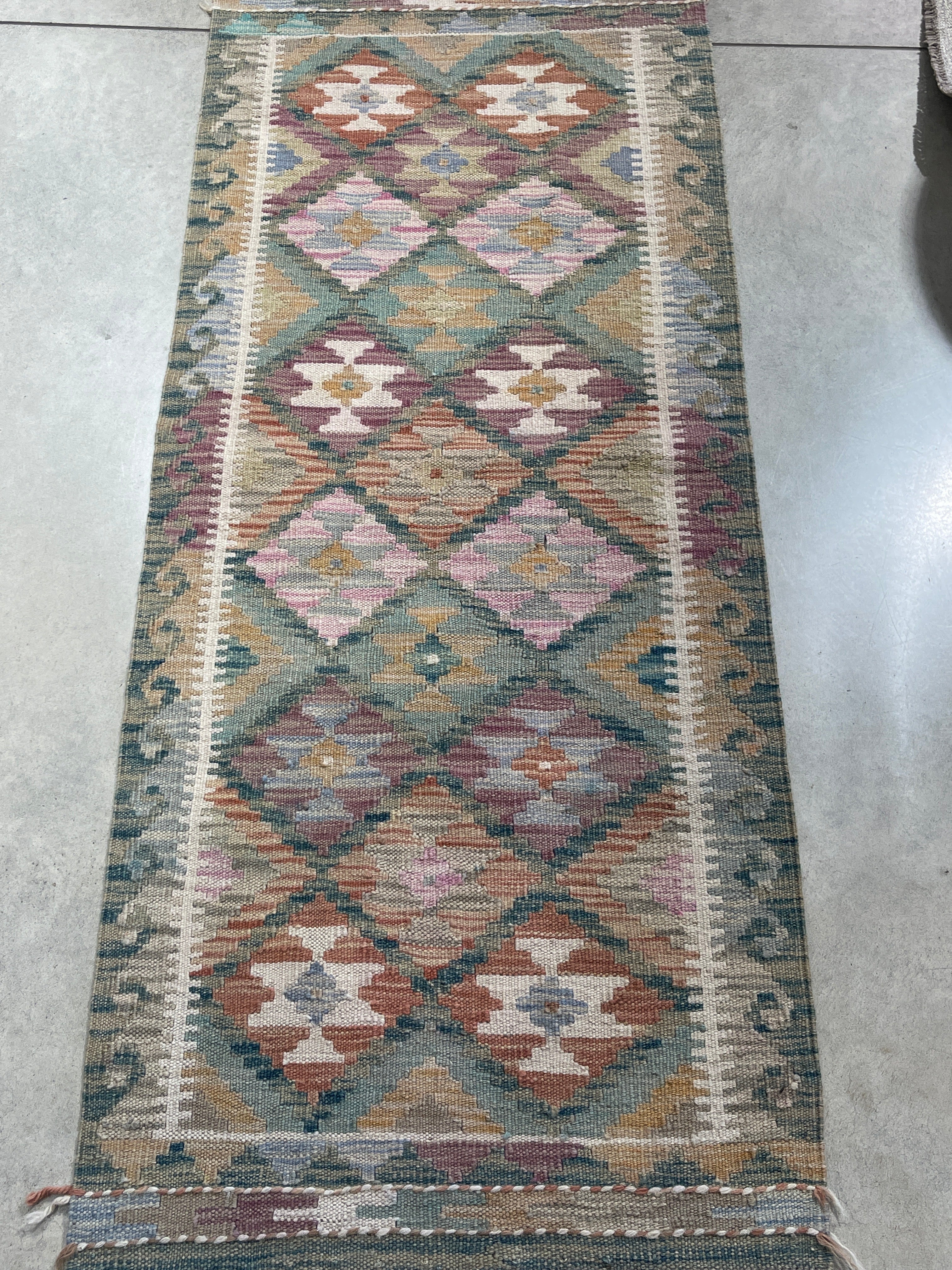 Vintage Handwoven Rug 150x64cm - piece 772