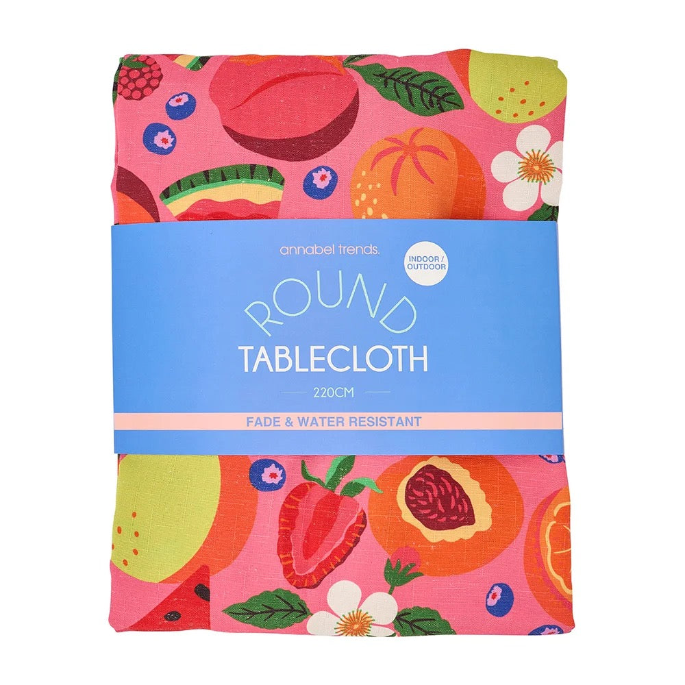 Linen Round Tablecloth - Tropicana