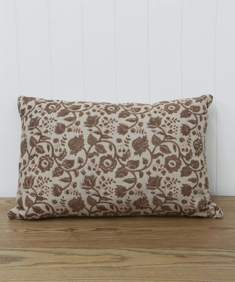French Country Anya Floral Cushion 60x40cm