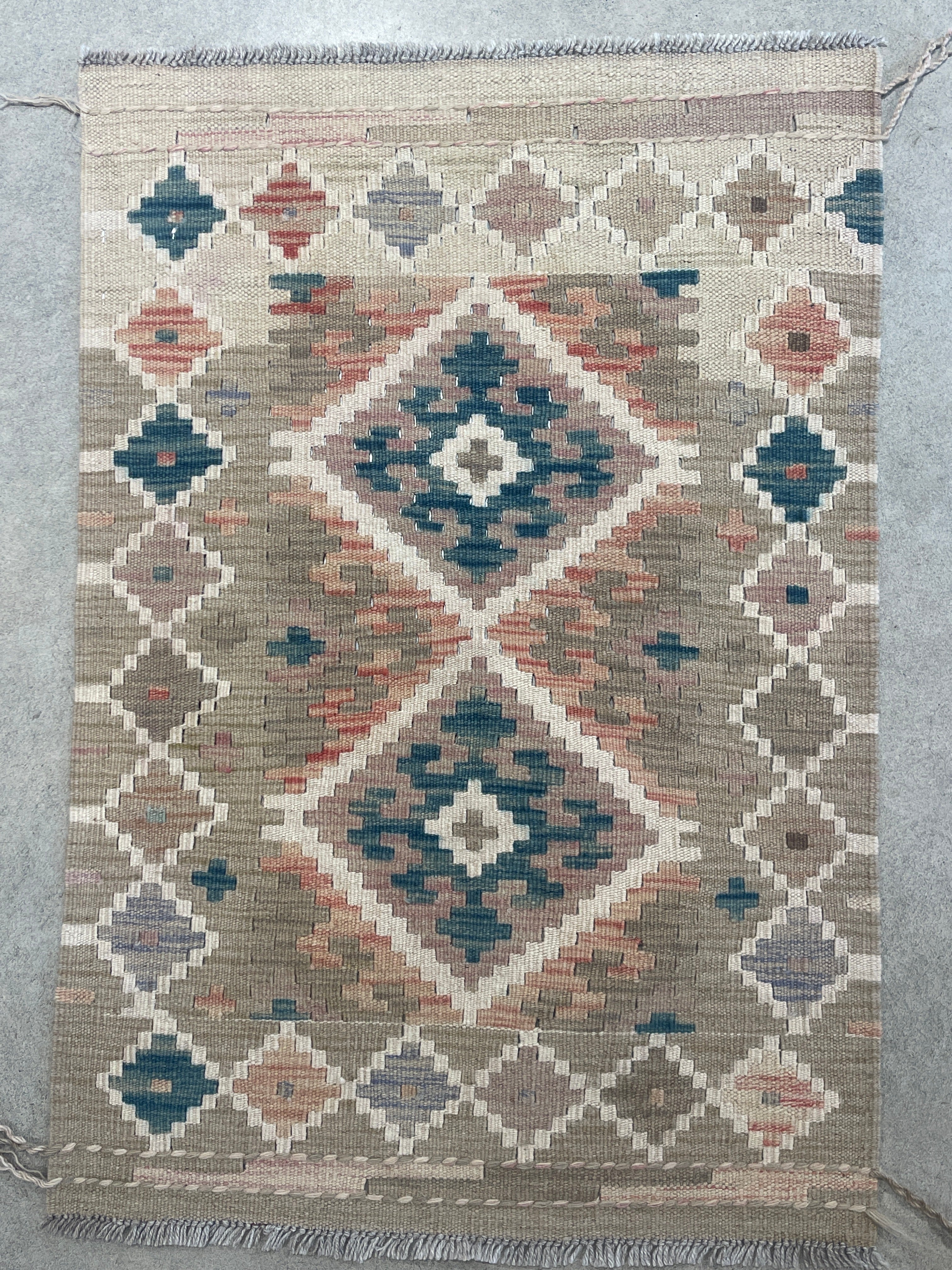Vintage Handwoven Rug 90 x 60 cm - piece 352