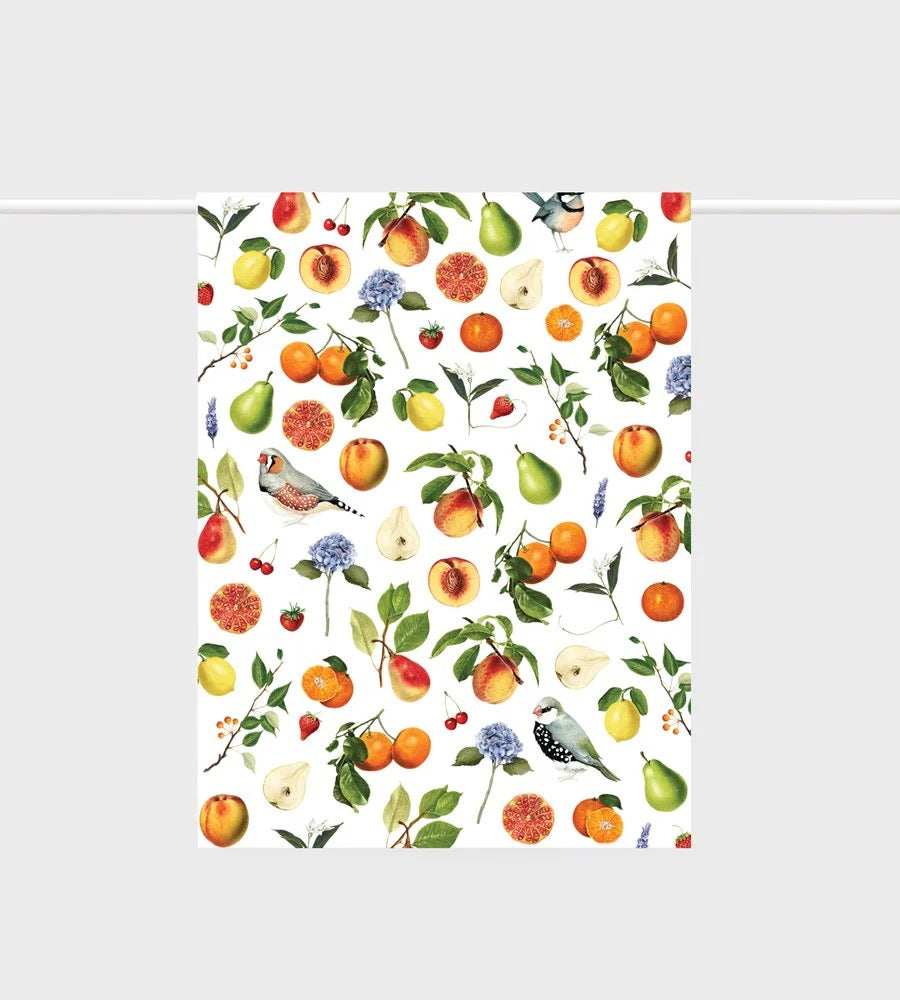 Father Rabbit Tea Towel - Summer Fruits