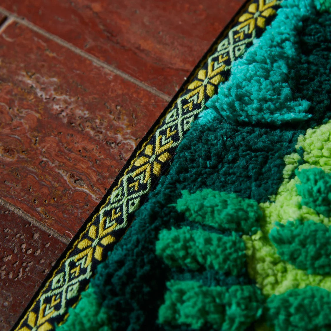 Sage and Clare Eliza Bath Mat - Spring Green