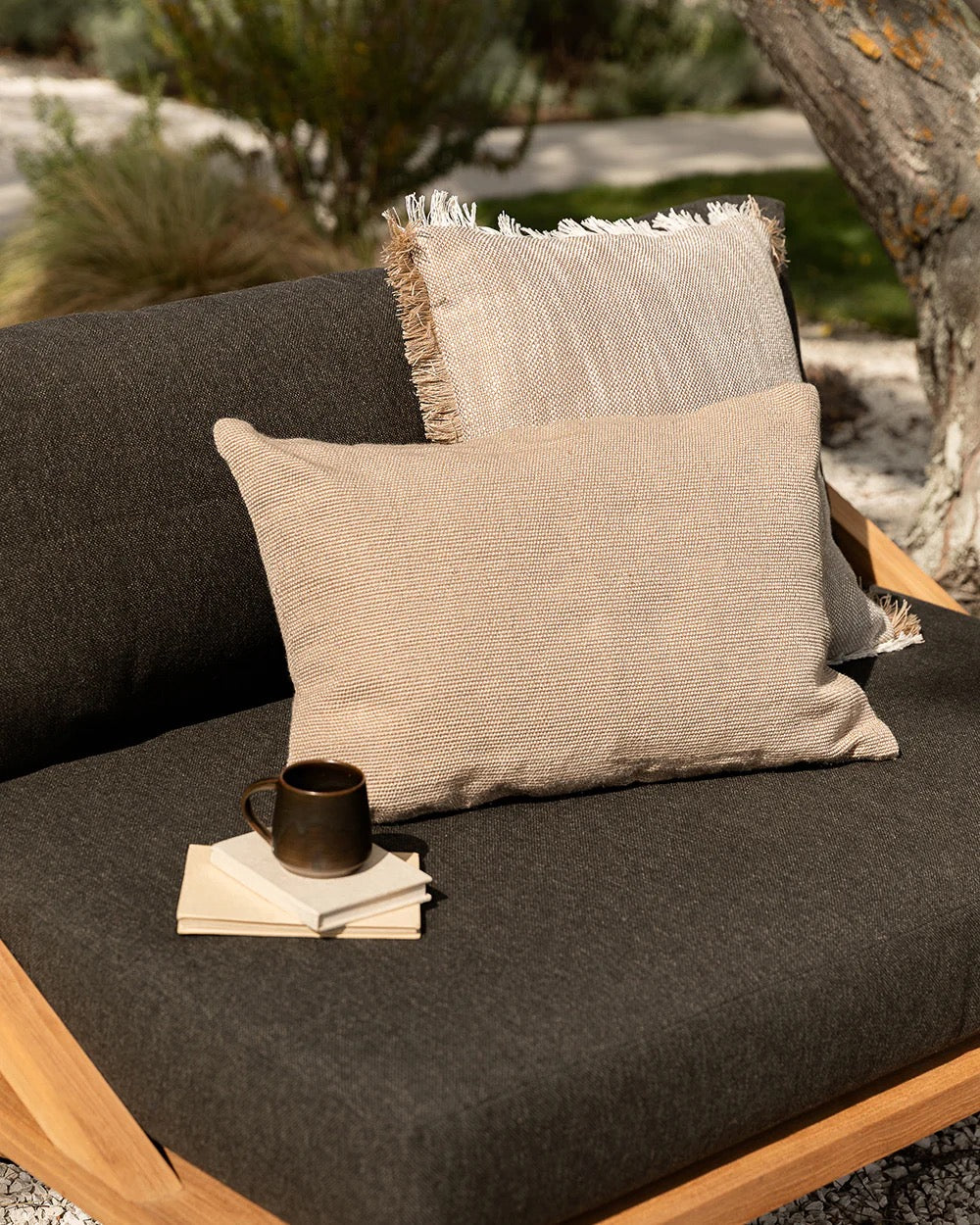 Caspian Cushion - Almond
