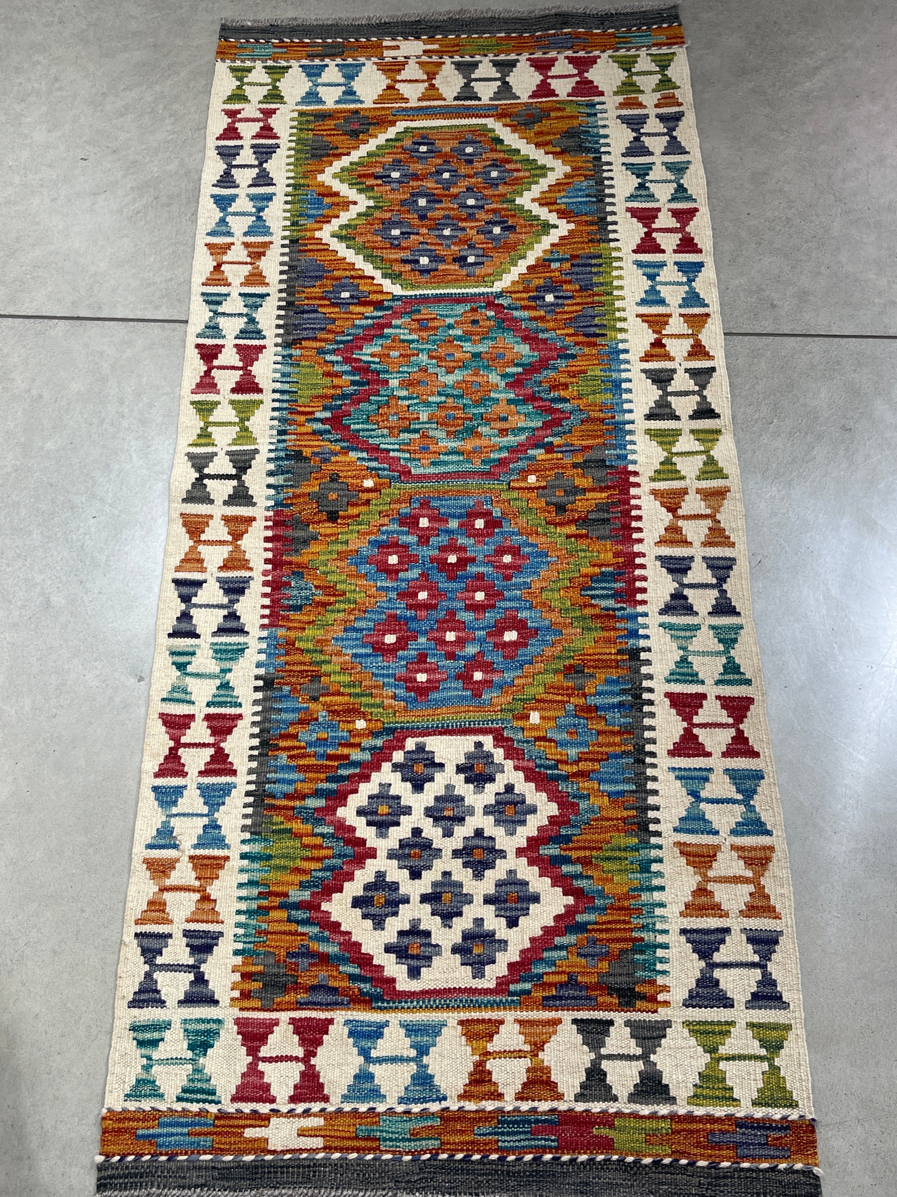 Vintage Handwoven Rug 150x66cm - piece 1211