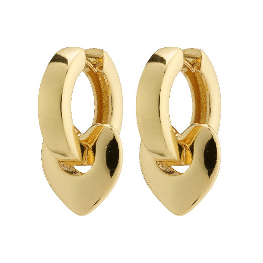 Iokaste Recycled Chunky Hoops - Gold Plated