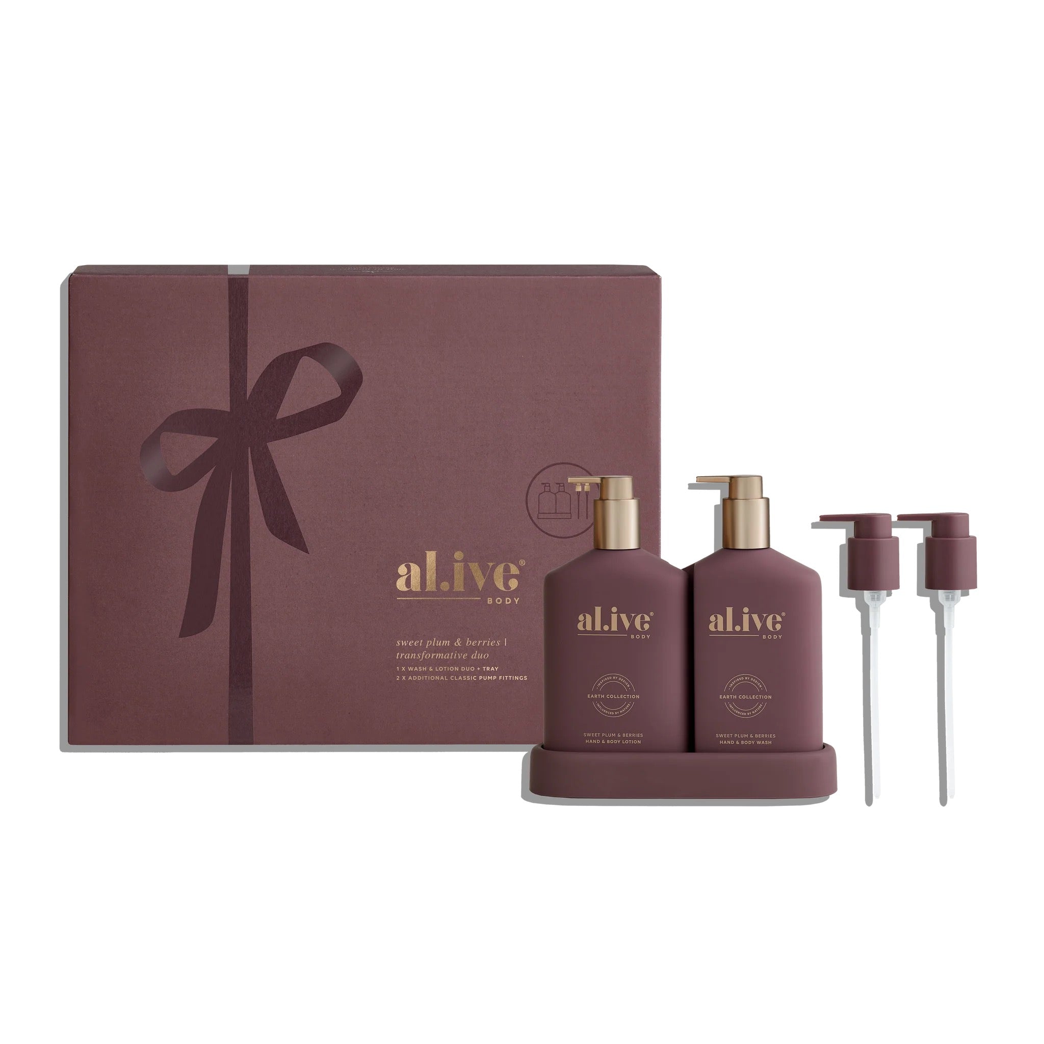 Alive Body Transformative Wash & Lotion Duo Set - Sweet Plum & Berries