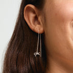 Lysandra Recycled Chain Earrings - Silver Plated