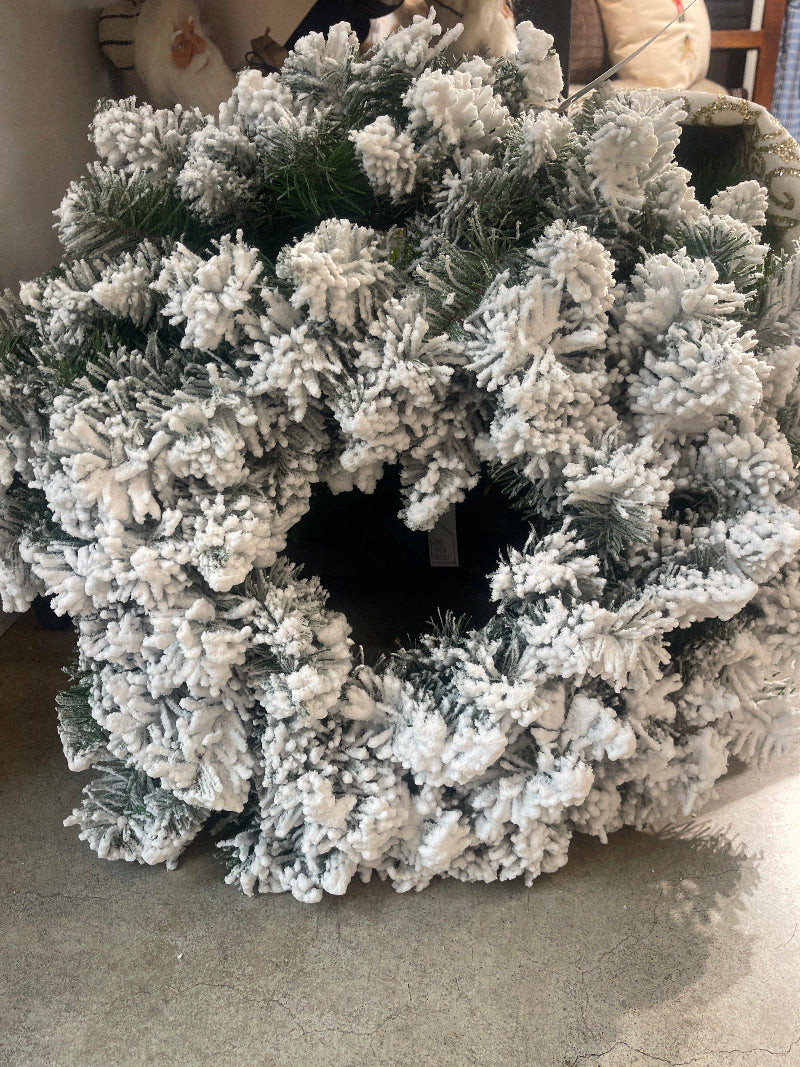 Royale Wreath Flocked Tips- 60cm