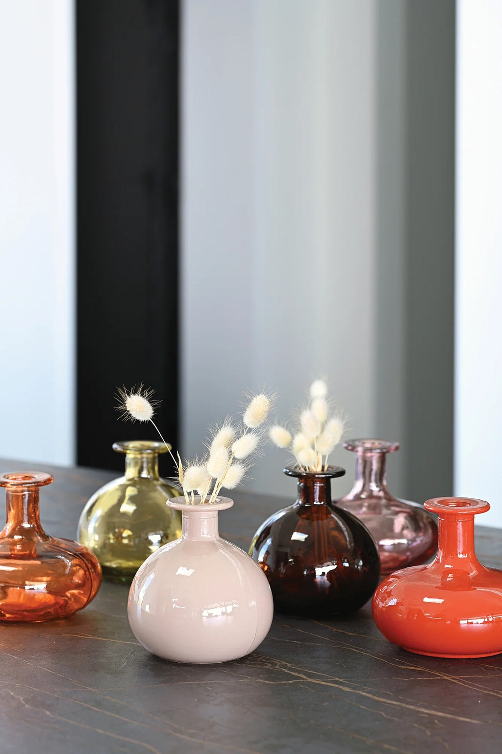 Calista Recycled Glass Bottles / Vases