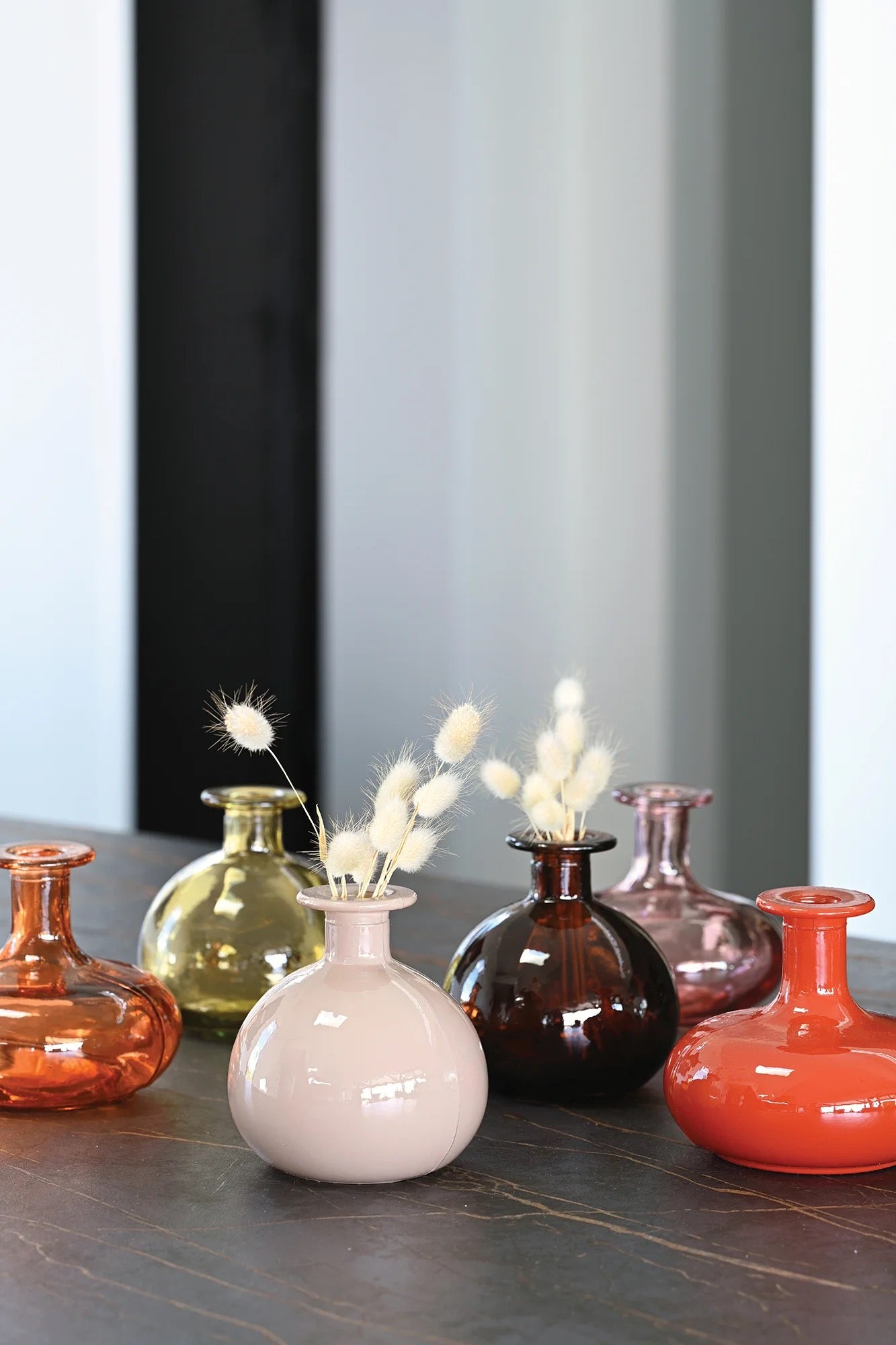 Calista Recycled Glass Bottles / Vases