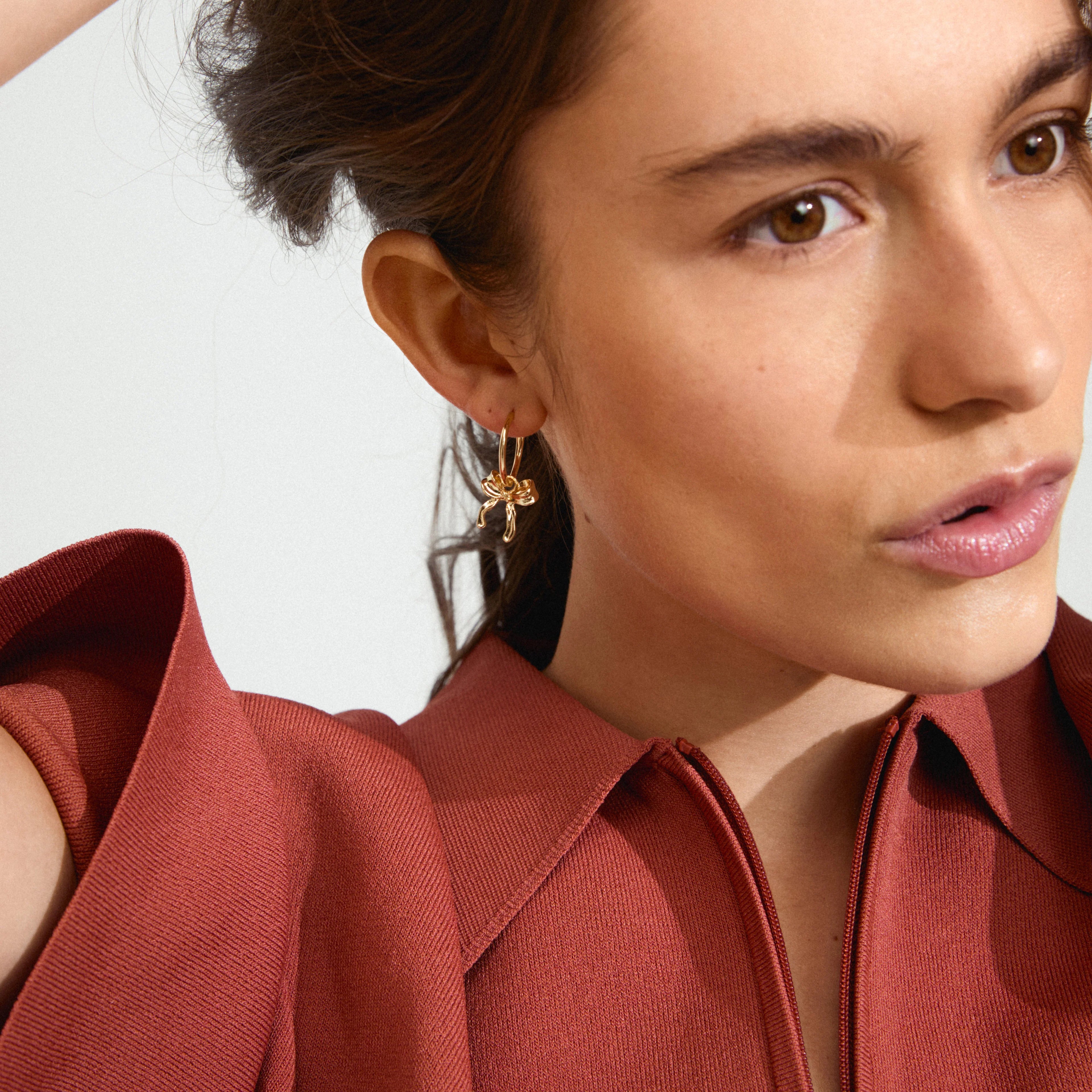 Cassian hoop earrings gold-plated