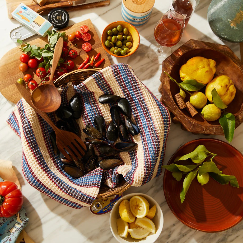 Sage and Clare Anise Tea Towels - Azure