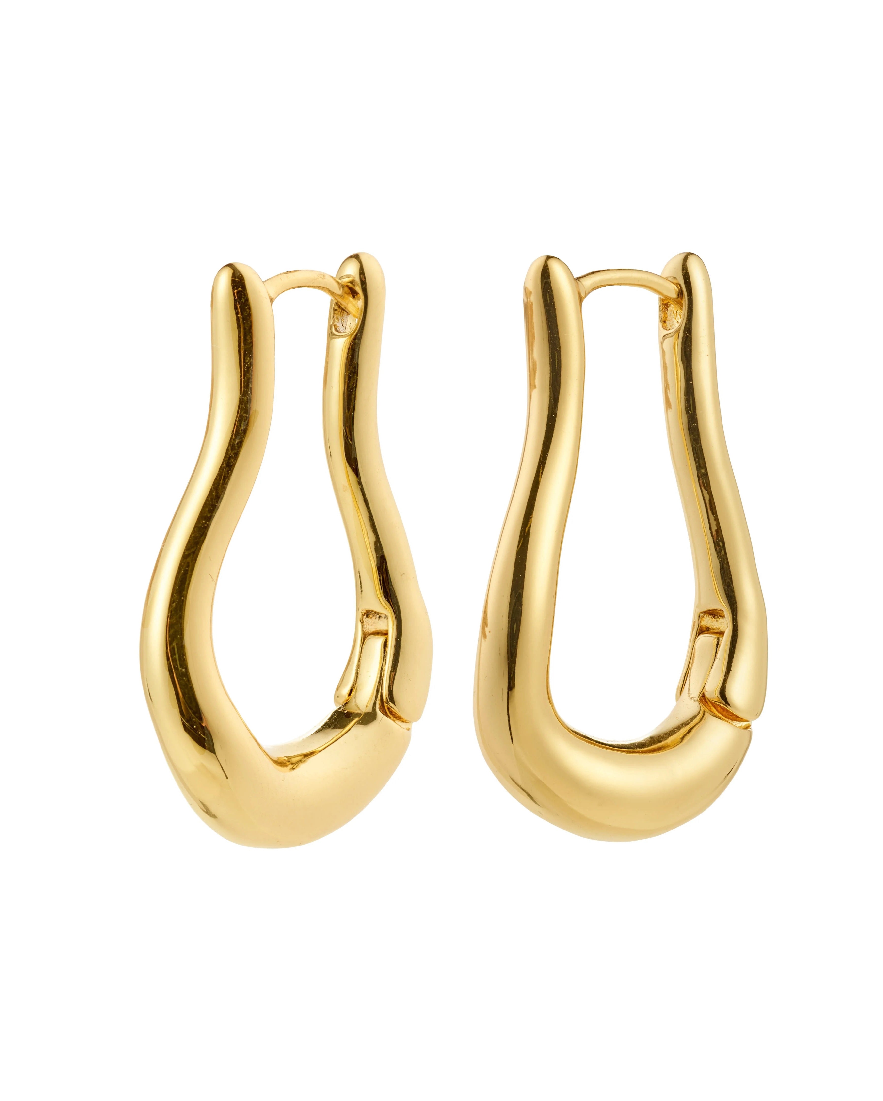 Unfold Recycled Earrings - Gold Plated