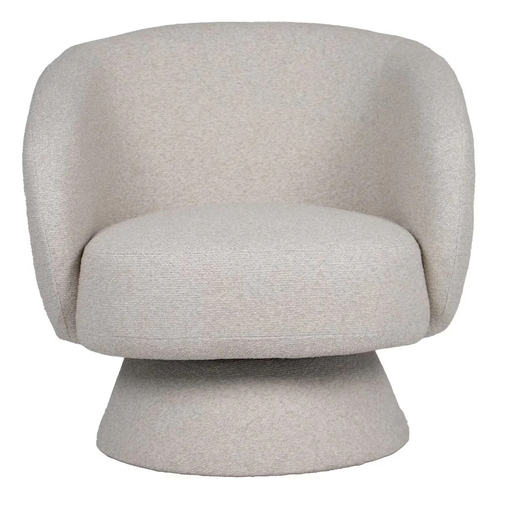 Swivel accent chair - Eggshell