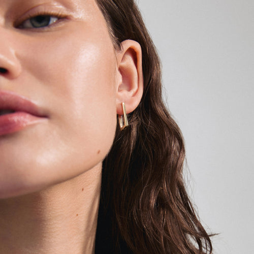 Feel Recycled Earrings - Gold Plated
