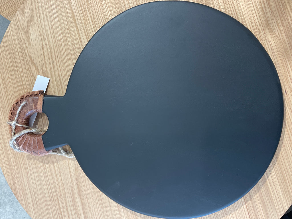 ARTISAN PLATTER SERVING BOARD Round 45x35cm BLACK