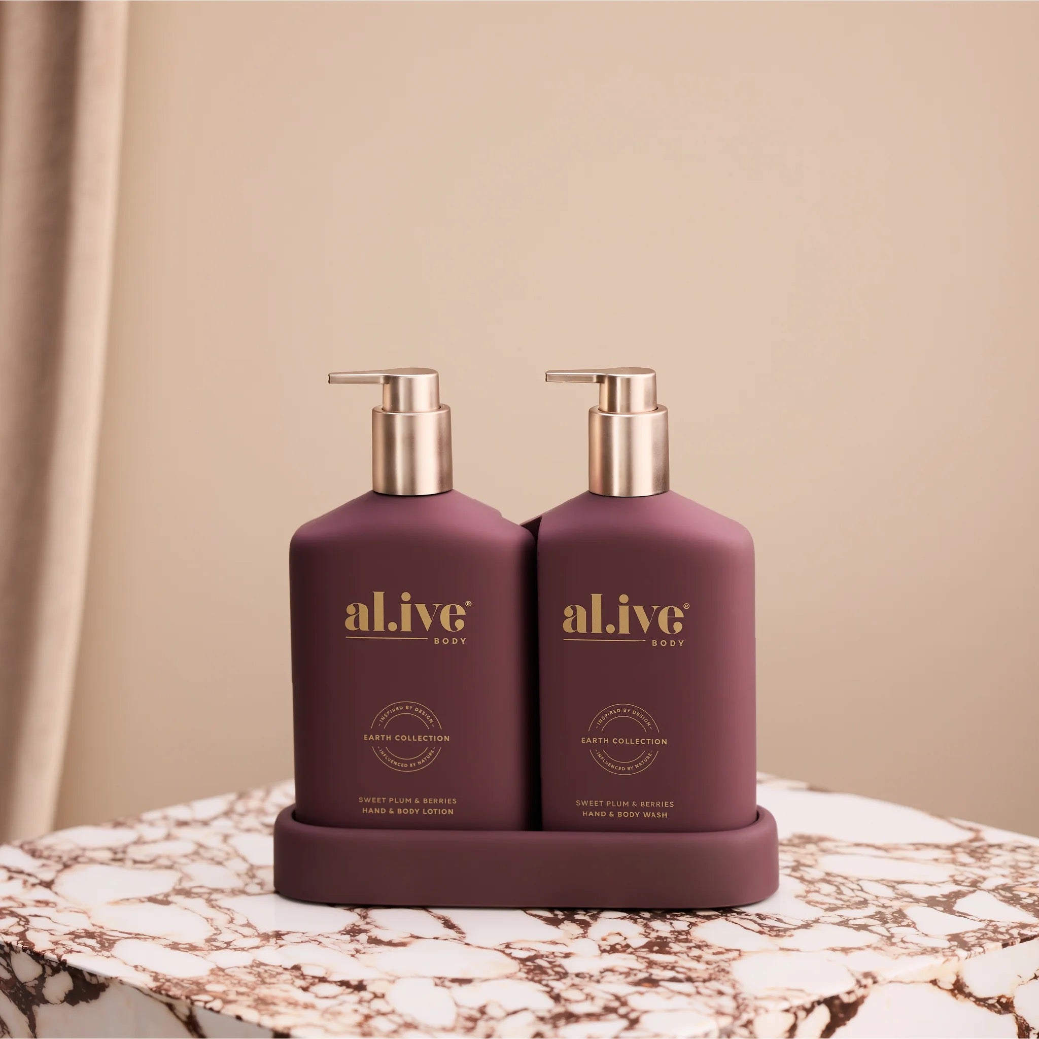 Alive Body Transformative Wash & Lotion Duo Set - Sweet Plum & Berries