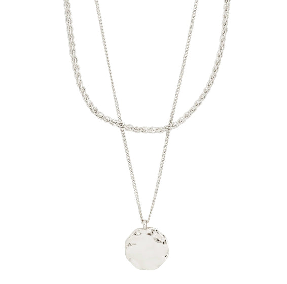 Declan Recycled Necklace - Silver Plated