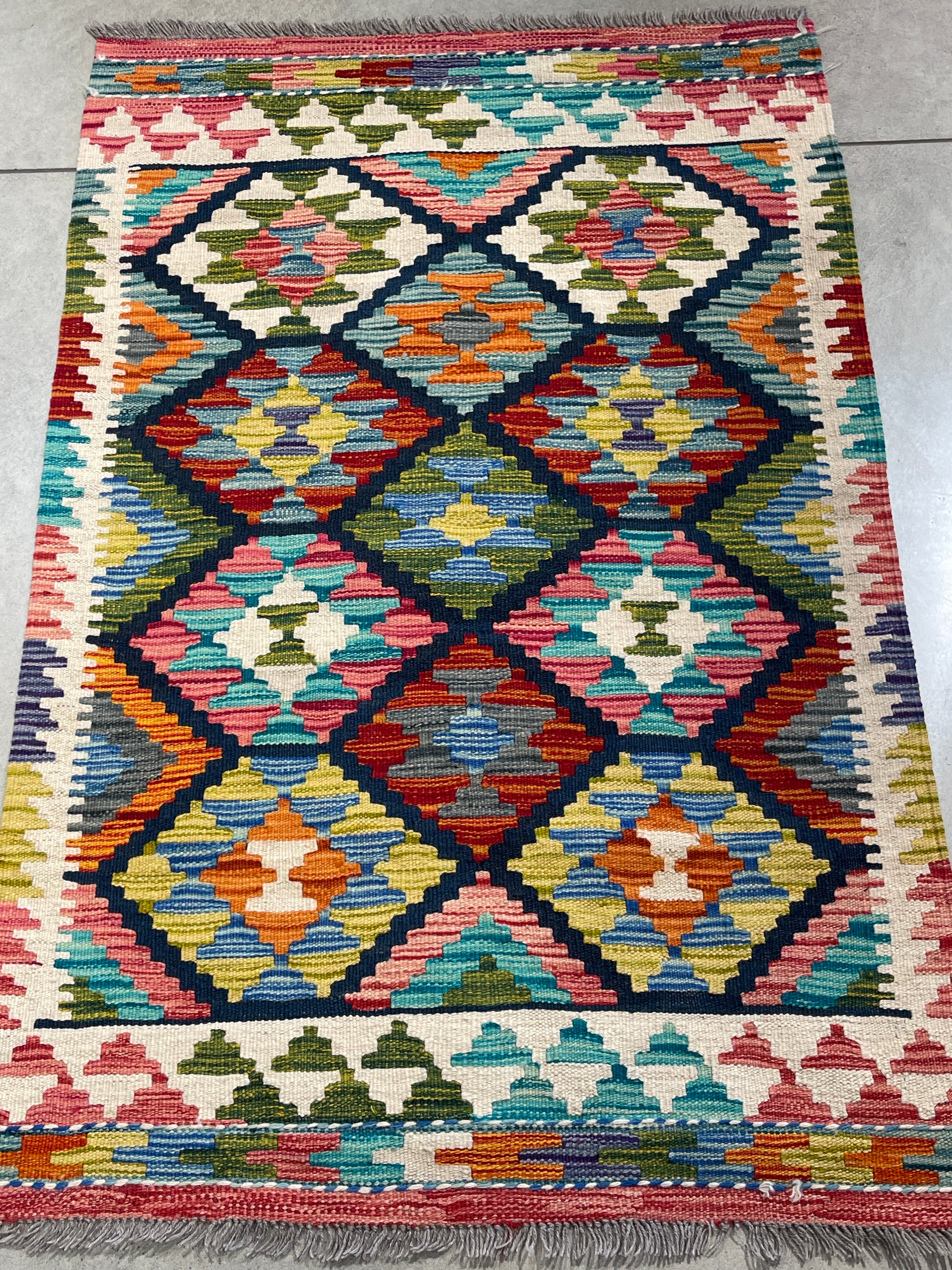 Vintage Handwoven Rug 124x82cm - piece 1029