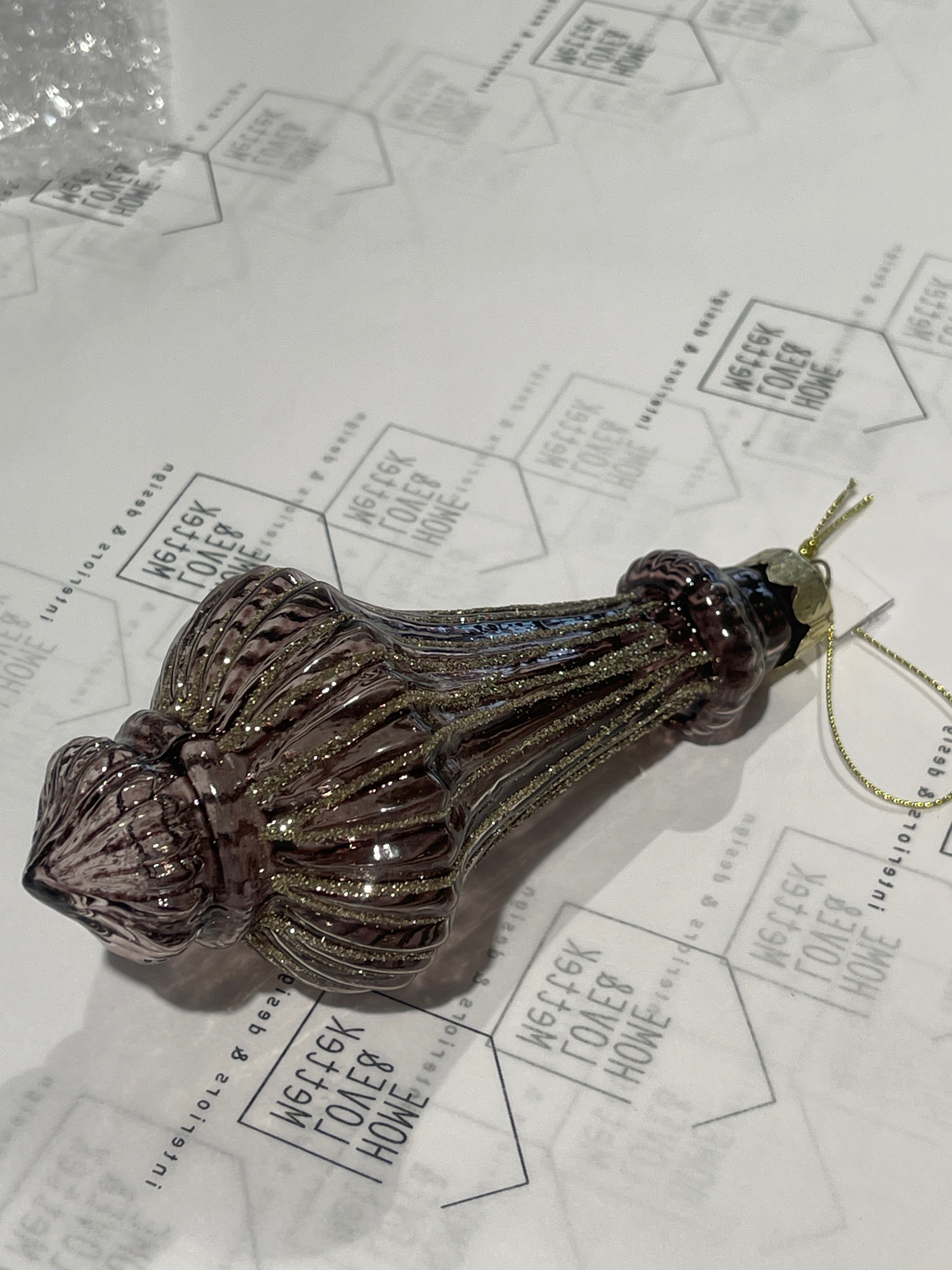 Hanging Glittered Bauble Coffee