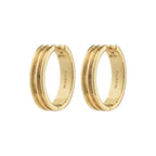 Bennet Recycled Hoop Earrings - Gold Plated