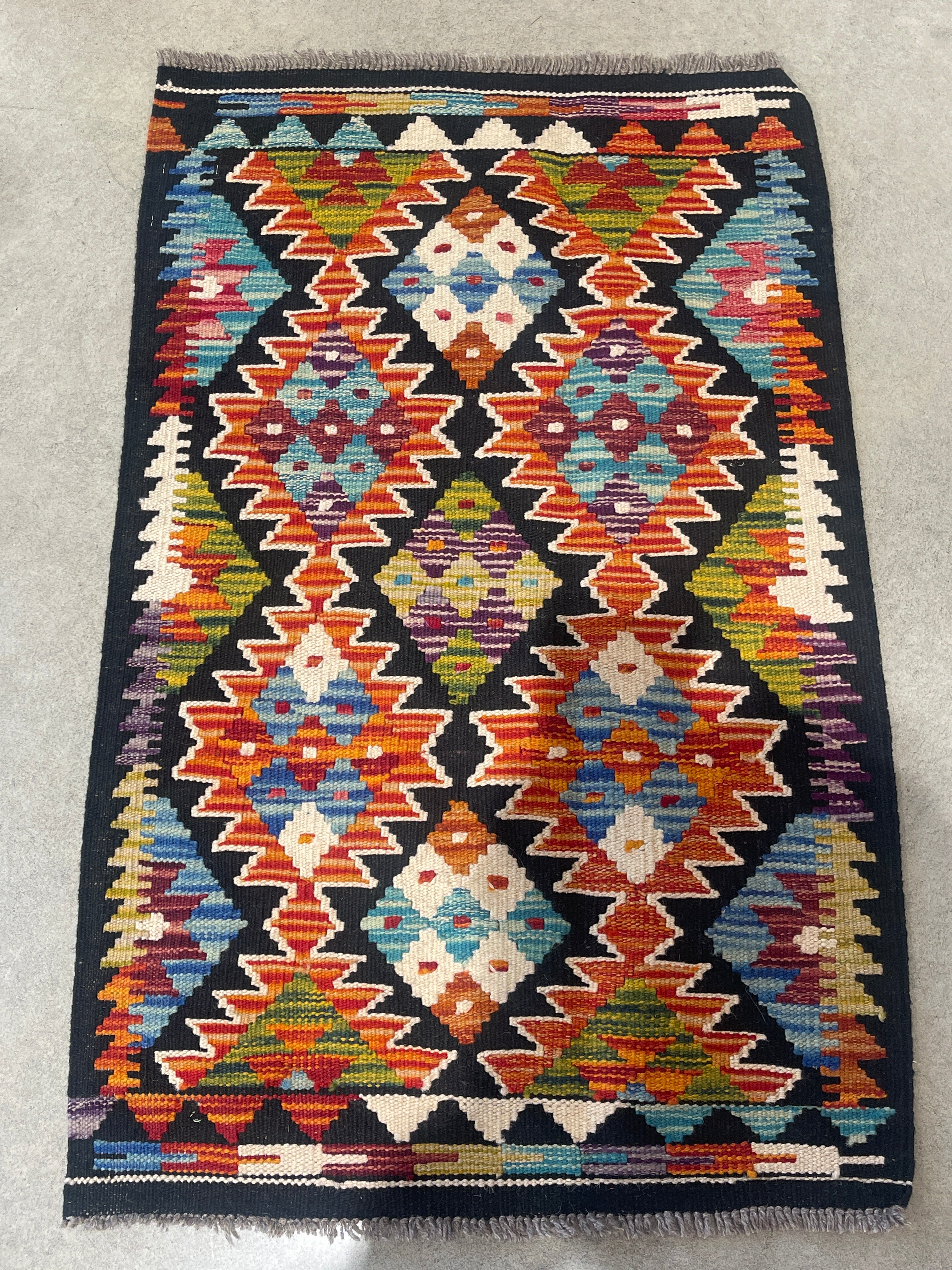Vintage Handwoven Rug 90 x 60 cm - piece 232