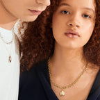 Sparkle Necklace 2 in 1 Set - Silver Plated