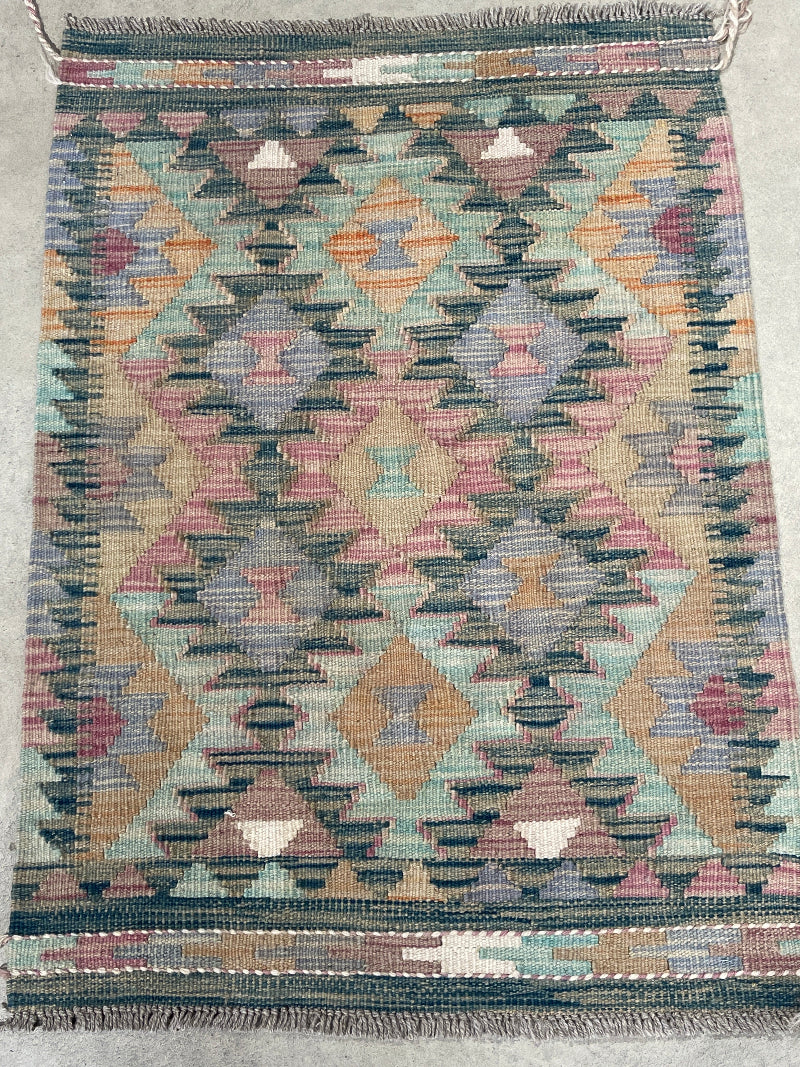Vintage Handwoven Rug 90x 60cm - piece 316