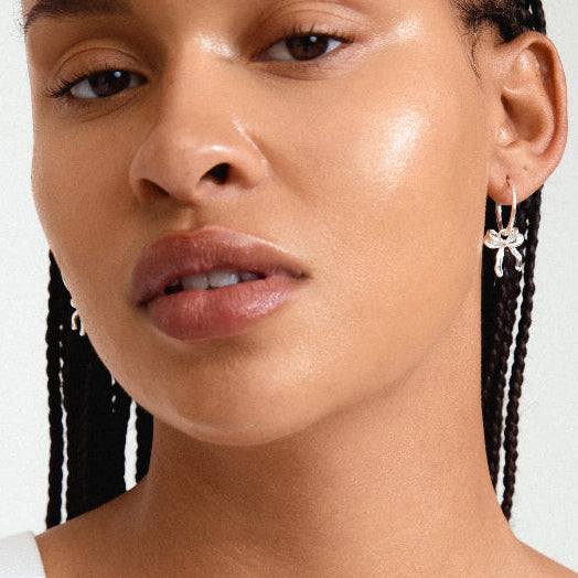 Cassian hoop earrings Silver-plated