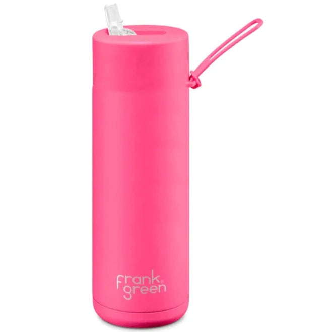 Frank Green Ceramic Reusable Bottle 20oz STRAW LID