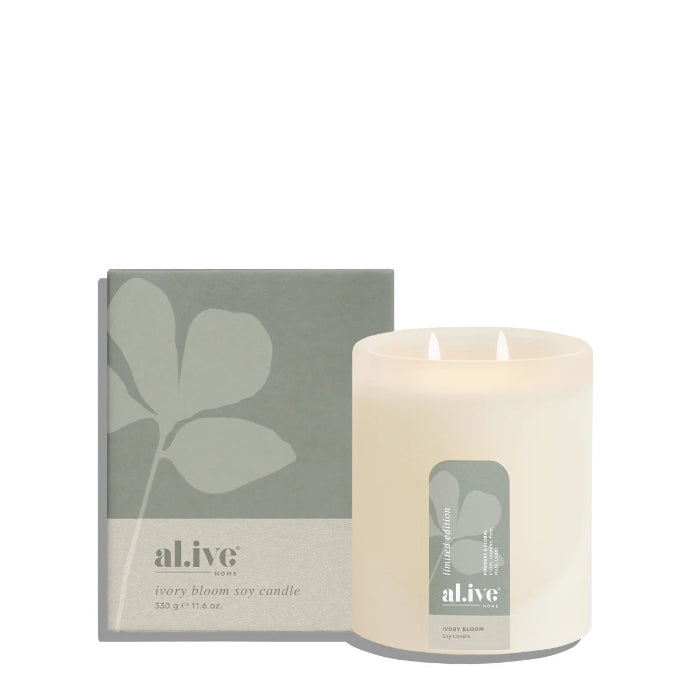 Alive Body Scented Soy Candle - Ivory Bloom