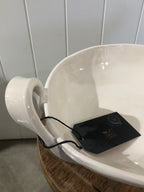 Magnolia Lane Handled Serving Bowl -white