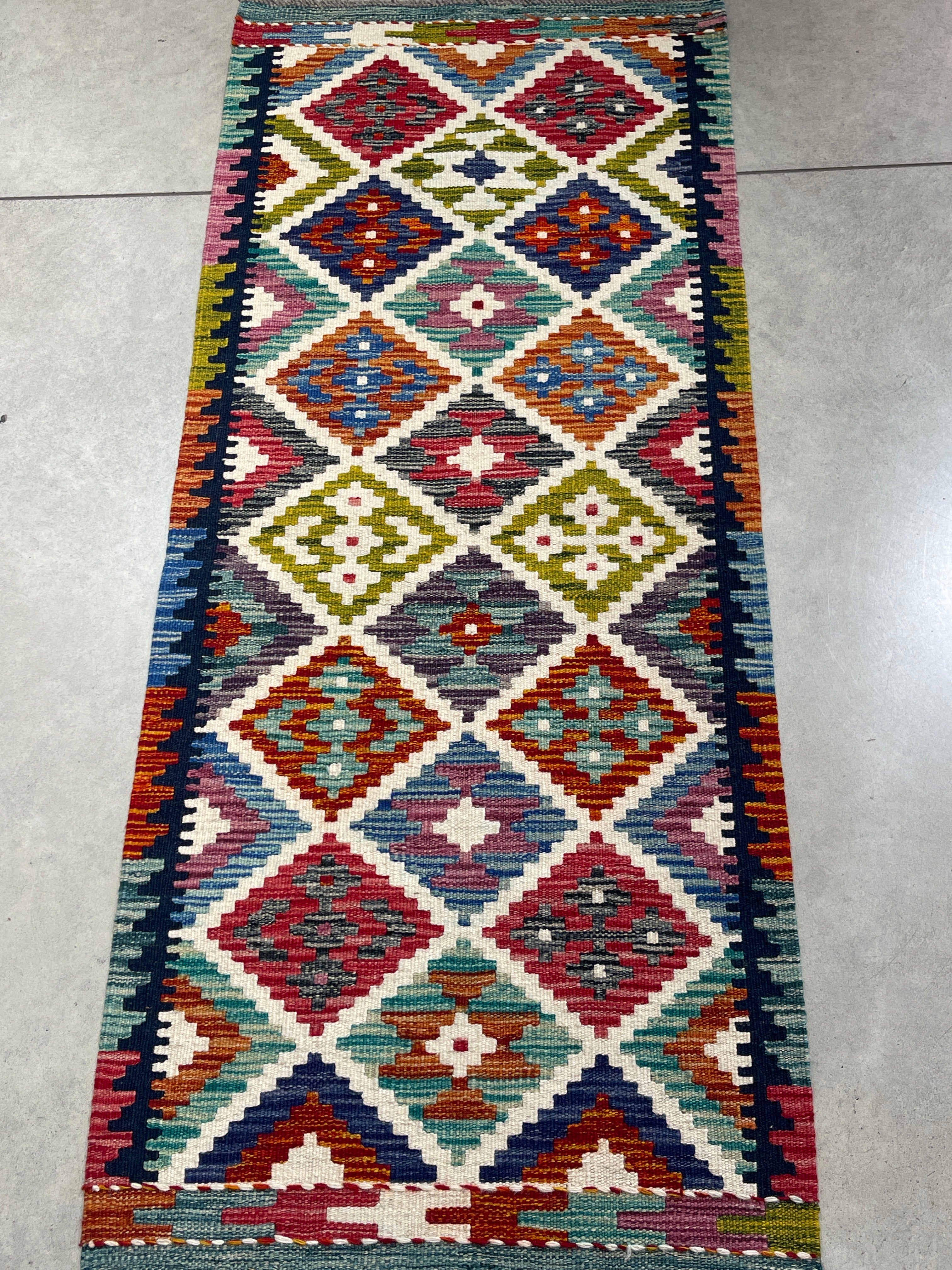 Vintage Handwoven Rug 149x61m - piece 1205