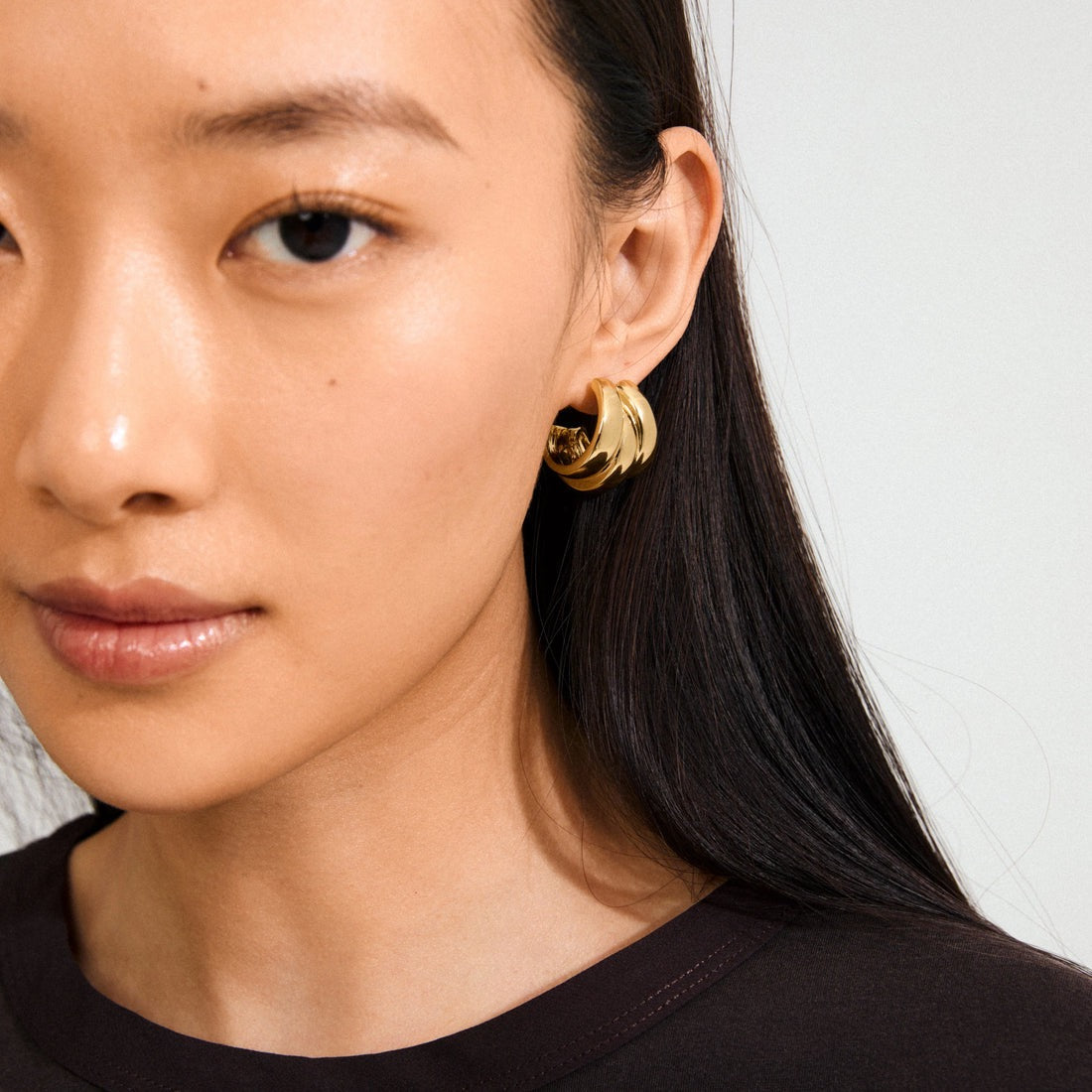 Damian Recycled Earrings - Gold Plated