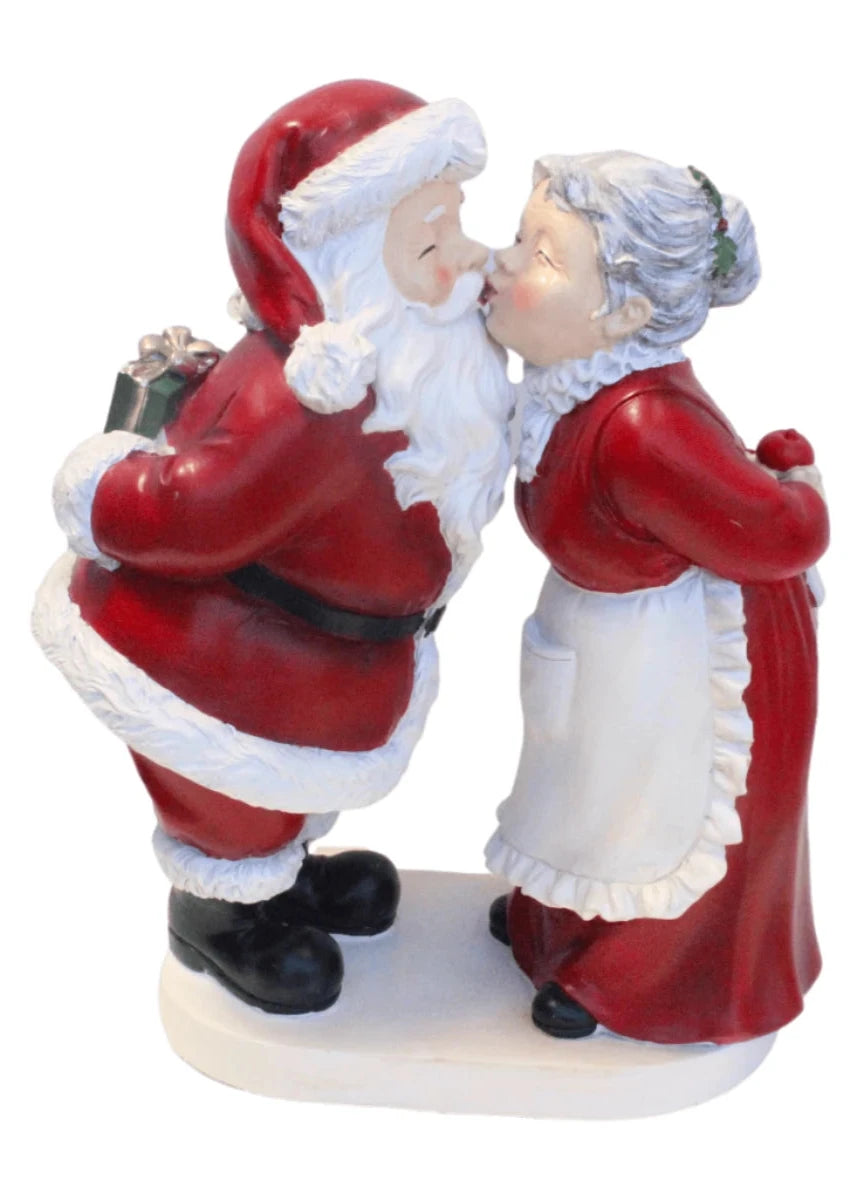 Santa Kissing Mrs Claus