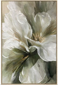 Flower in Green Framed Art