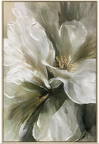 Flower in Green Framed Art