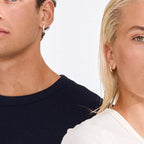 Aica Recycled Chunky Huggie Hoop Earrings - Gold Plated