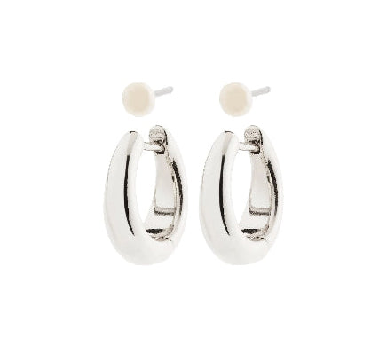 Starlight Recycled Necklace - Silver Plated 2-in-1